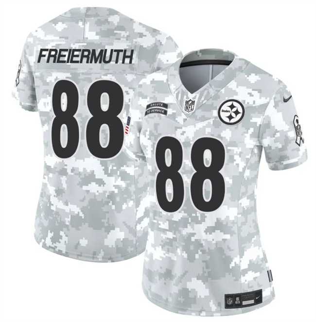 Womens Pittsburgh Steelers #88 Pat Freiermuth 2024 F.U.S.E Arctic Camo Salute To Service Limited Stitched Jersey Dzhi